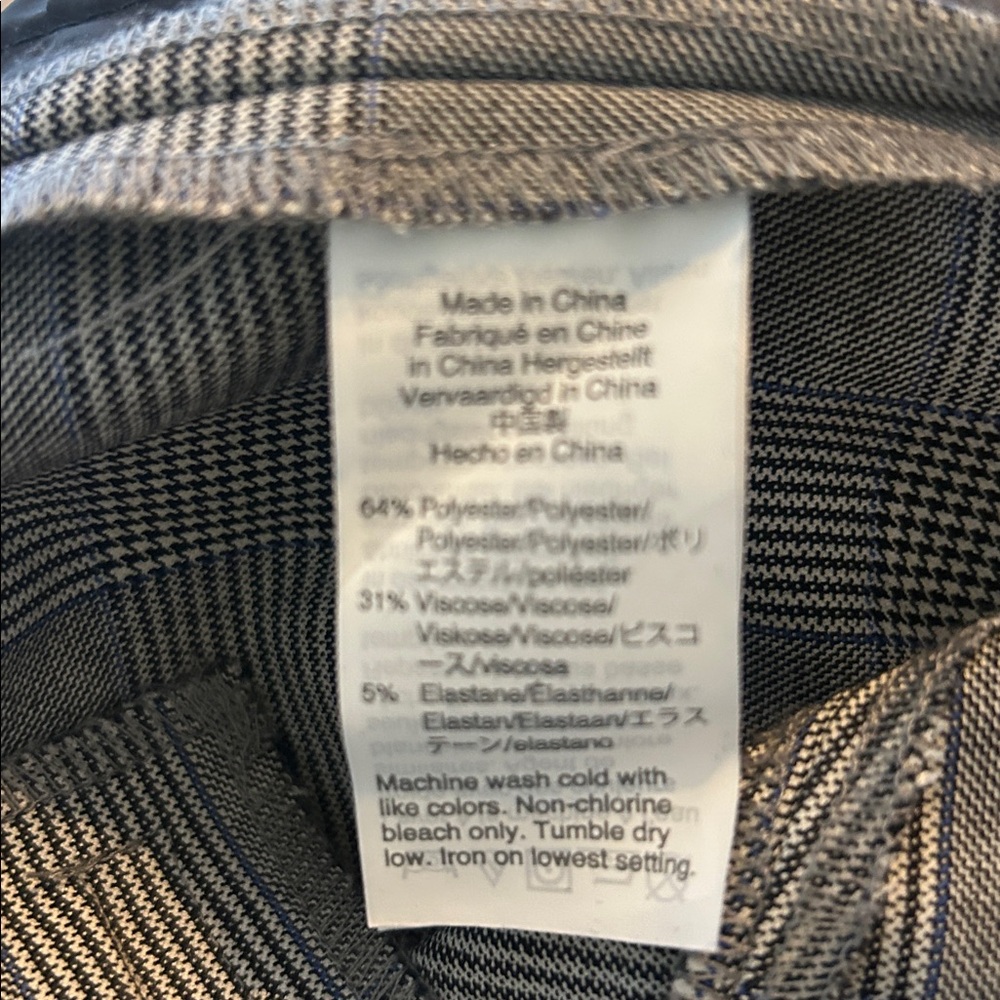 J. Crew Cameron Black and White Plaid Pants- 10 TALL - Picture 12 of 12